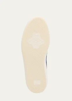 GucciMen's G75 Canvas and Suede T-Toe Low-Top Sneakers