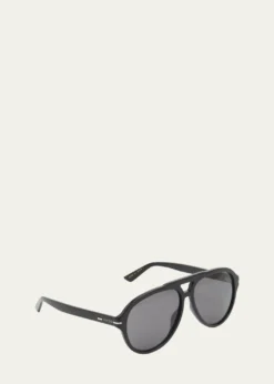 GucciMen's GG1443Sm Acetate Aviator Sunglasses