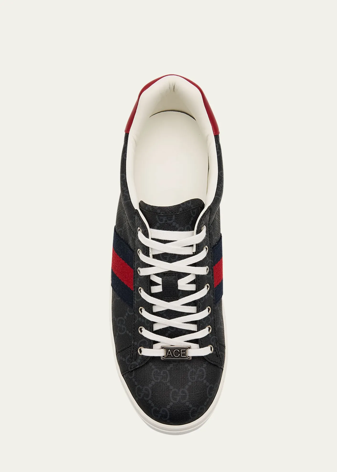 GucciMen's Gucci Ace Low-Top Sneakers with Web