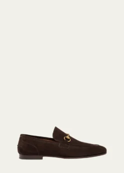 GucciMen's Jordaan Suede Bit Loafers