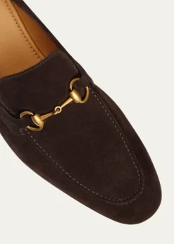 GucciMen's Jordaan Suede Bit Loafers