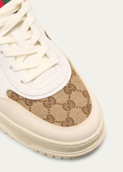 GucciMen's Re-Web GG Supreme Canvas and Leather Sneakers