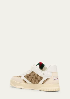 GucciMen's Re-Web GG Supreme Canvas and Leather Sneakers