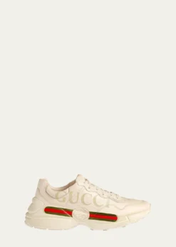 GucciMen's Rhyton Retro Logo Sneakers