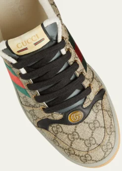 GucciMen's Screener GG Canvas Low-Top Sneakers