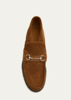 GucciMen's Sylke Suede Bit Lug-Sole Chukka Boots