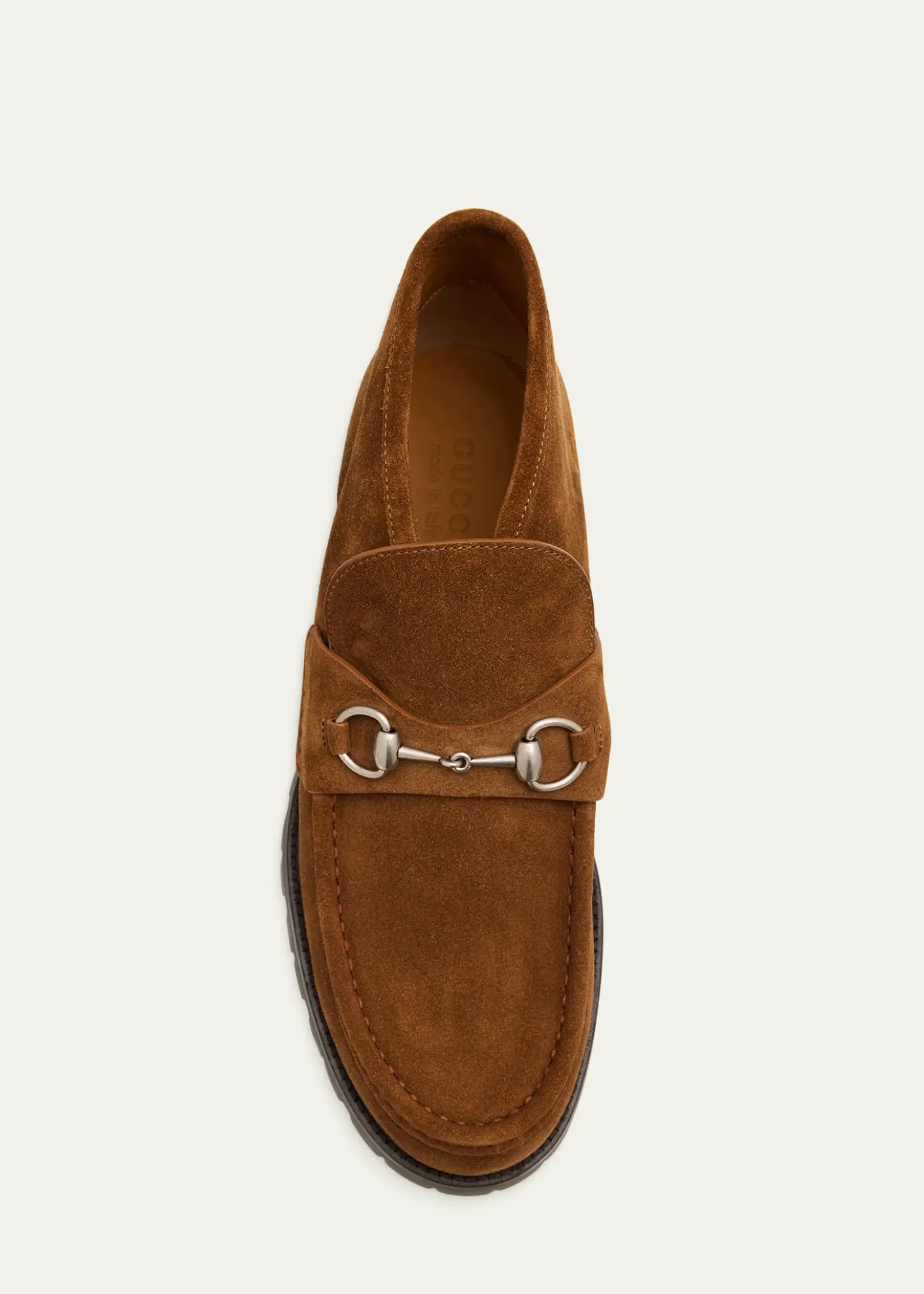 GucciMen's Sylke Suede Bit Lug-Sole Chukka Boots