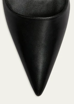 Gucci85mm Trinity Leather Pointed-Toe Pumps