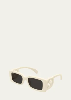 GucciMonochrome GG Rectangle Acetate Sunglasses