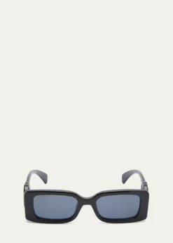 GucciMonochrome GG Rectangle Acetate Sunglasses