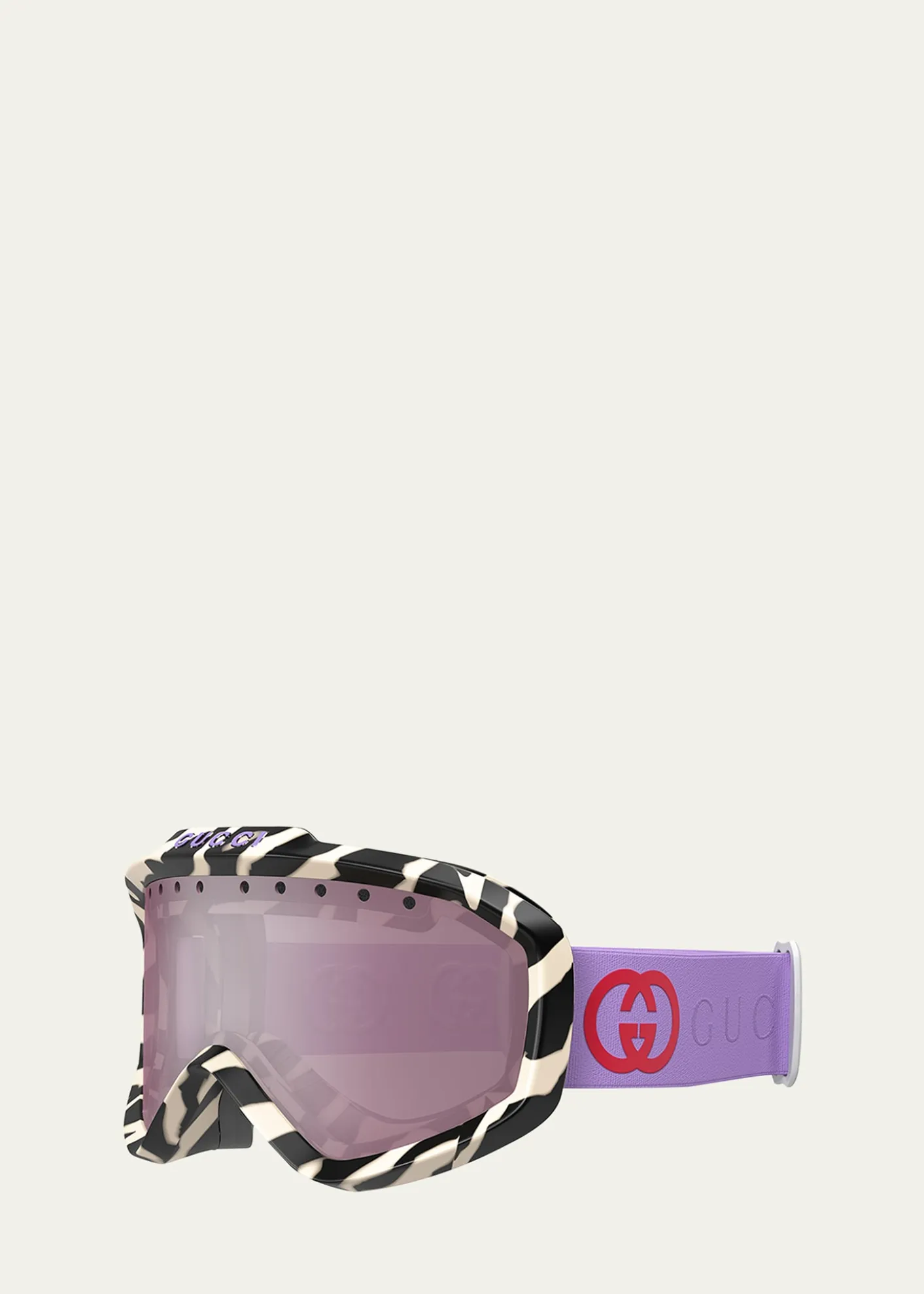 GucciMulticolor Logo Injection Plastic Shield Sunglasses