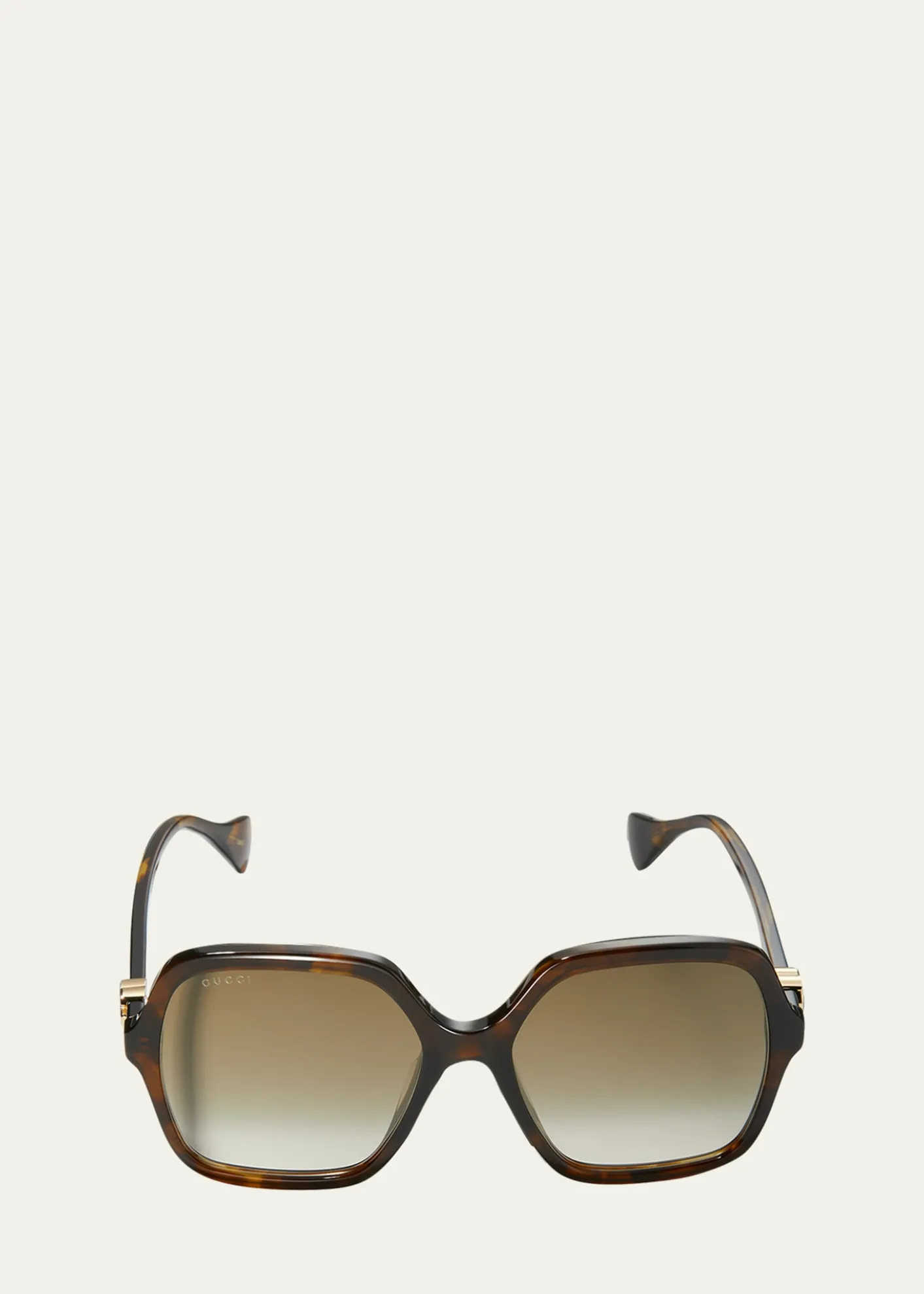 GucciOversize Rectangle Acetate Sunglasses