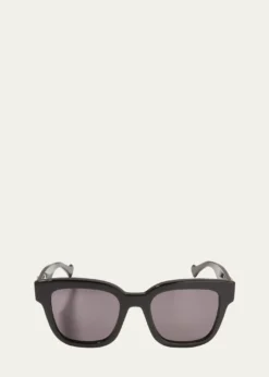 GucciOversized Rectangle Acetate Sunglasses
