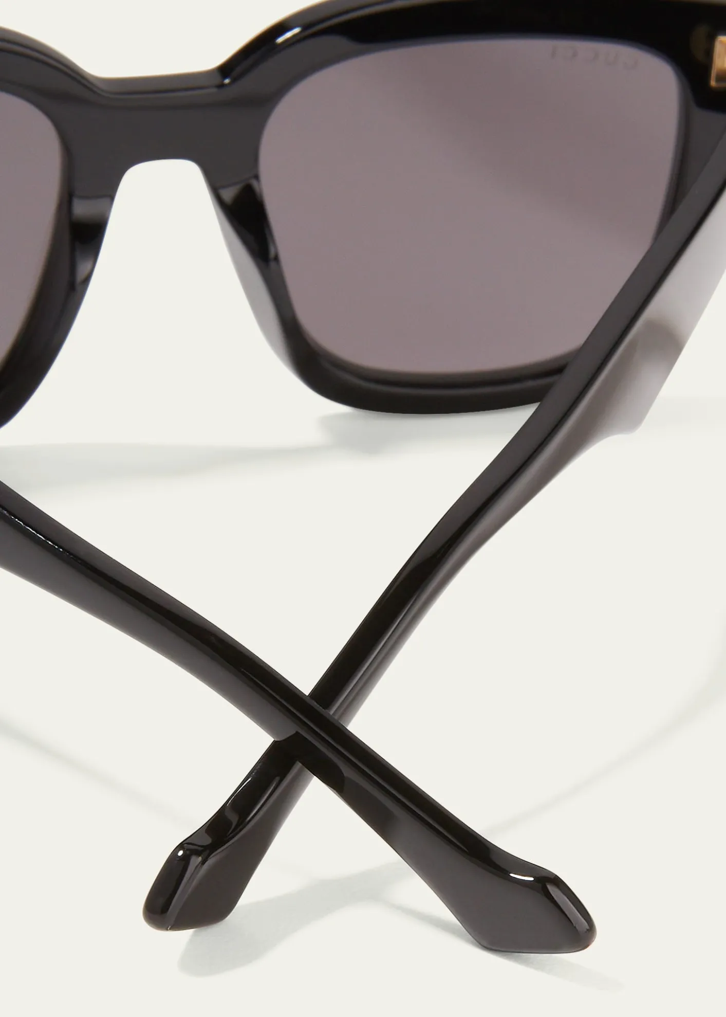 GucciOversized Rectangle Acetate Sunglasses