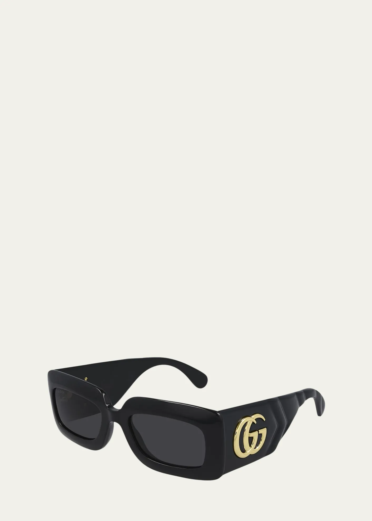 GucciOversized Rectangular Acetate Sunglasses