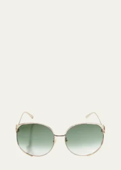 GucciOversized Oval GG Sunglasses