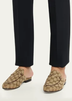 GucciPrincetown GG Canvas Bit Loafer Mules