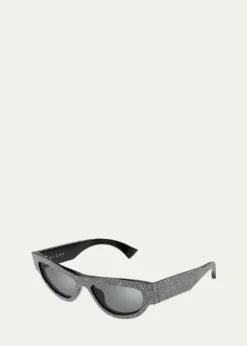 GucciRecycled Acetate Cat-Eye Sunglasses