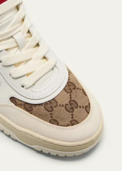 GucciReWeb GG Low-Top Leather Sneakers