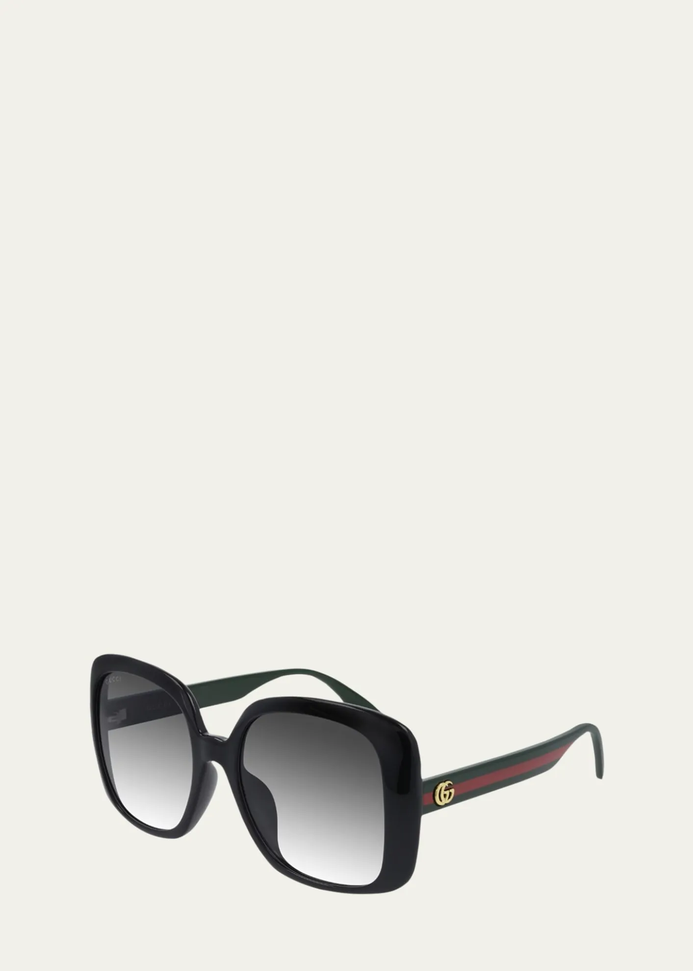 GucciSquare Web Arms Sunglasses