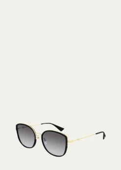 GucciSquare Metal Sunglasses