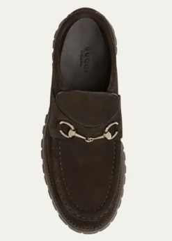 GucciSylke Suede Horsebit Booties