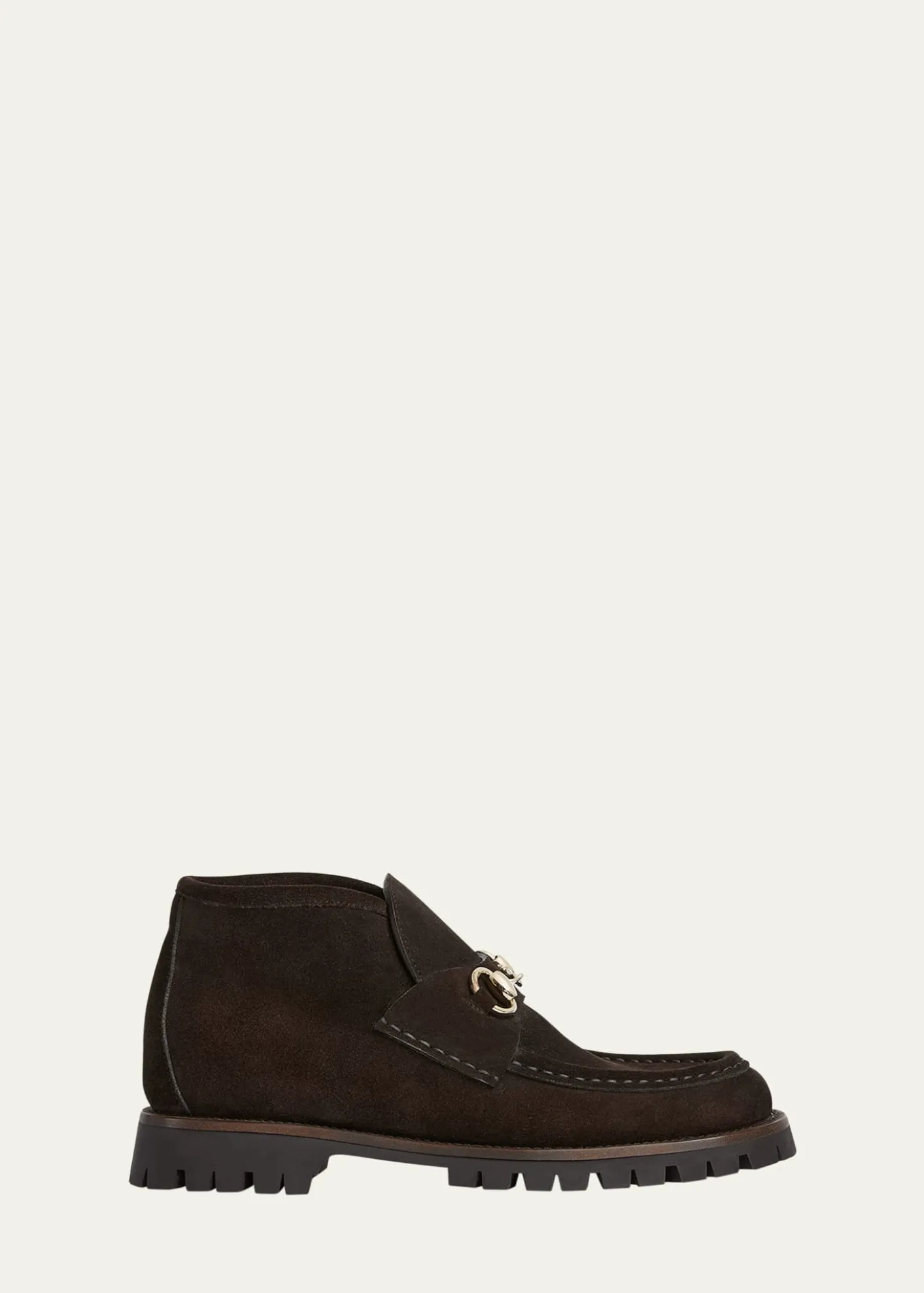 GucciSylke Suede Horsebit Booties