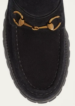 GucciSylke Suede Horsebit Booties