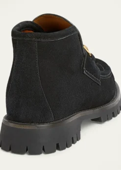 GucciSylke Suede Horsebit Booties