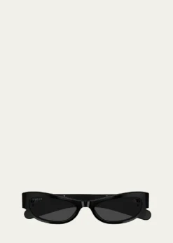 GucciTwo-Tone Acetate Cat-Eye Sunglasses