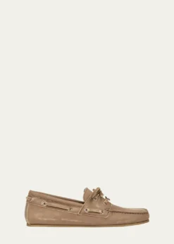 GucciWashed Leather Boat Shoes
