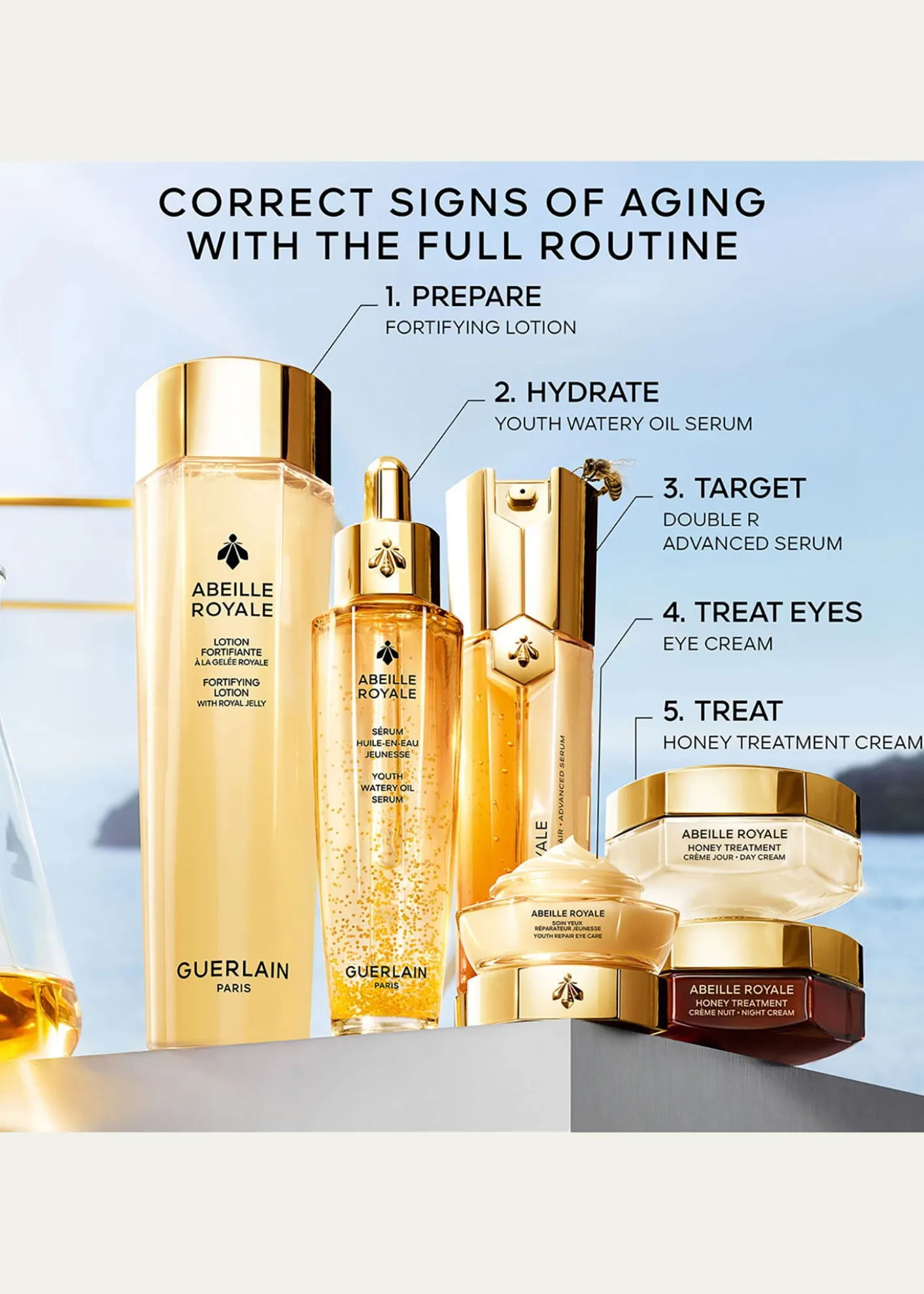 GuerlainAbeille Royale Youth Repair Eye Cream for Wrinkles & Brightening, 0.5 oz.