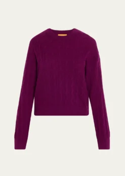 Guest in ResidenceCashmere Cable Collegiate Sweater