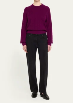 Guest in ResidenceCashmere Cable Collegiate Sweater