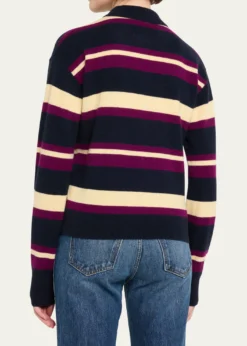 Guest in ResidenceCollegiate Striped Cashmere Polo