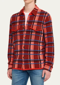Guest in ResidenceMen's Windowpane Cashmere Work Shirt