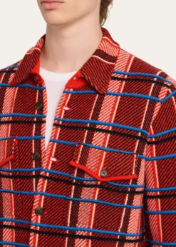 Guest in ResidenceMen's Windowpane Cashmere Work Shirt