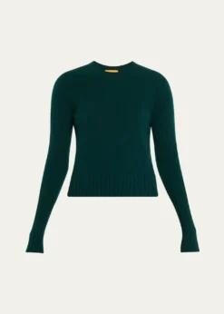 Guest in ResidenceShrunken Crewneck Sweater in Cashmere