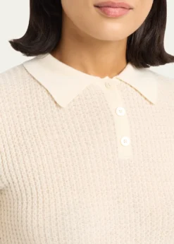 Guest in ResidenceShrunken Long-Sleeve Cashmere Polo