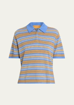 Guest in ResidenceStriped Short-Sleeve Rugby Polo