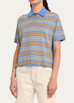 Guest in ResidenceStriped Short-Sleeve Rugby Polo