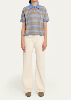 Guest in ResidenceStriped Short-Sleeve Rugby Polo