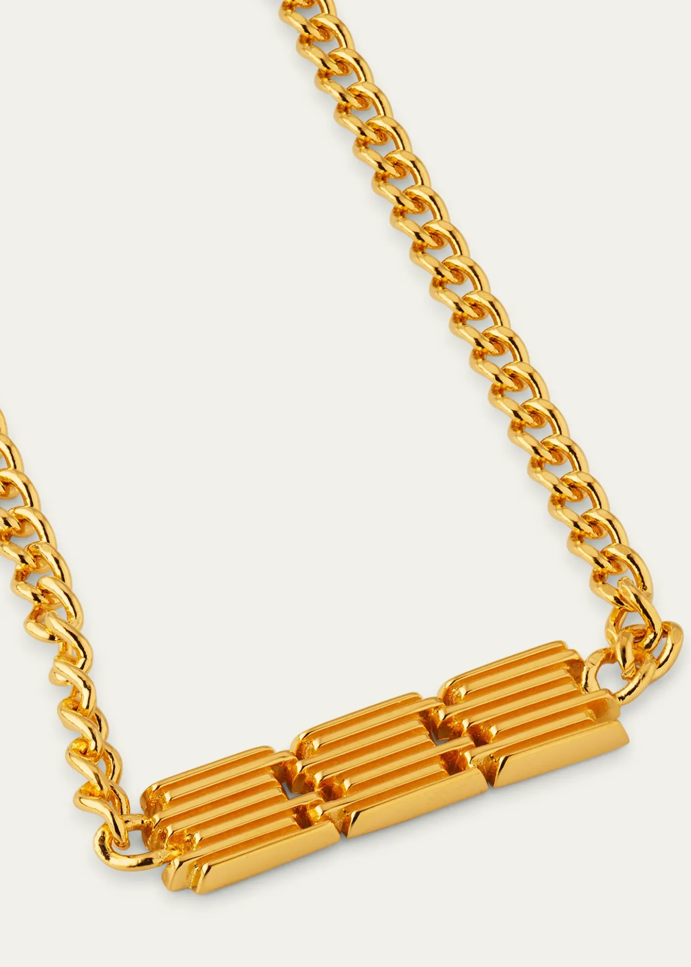 Gwen BelotiBlock Chain Necklace