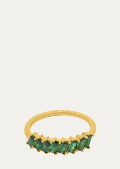 Gwen BelotiCZ Emerald Baguette Ring