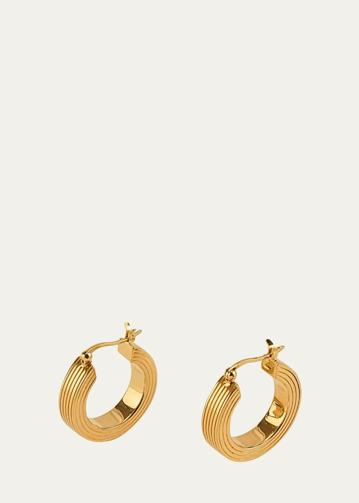Gwen BelotiLina Boxy Round Hoop Earrings