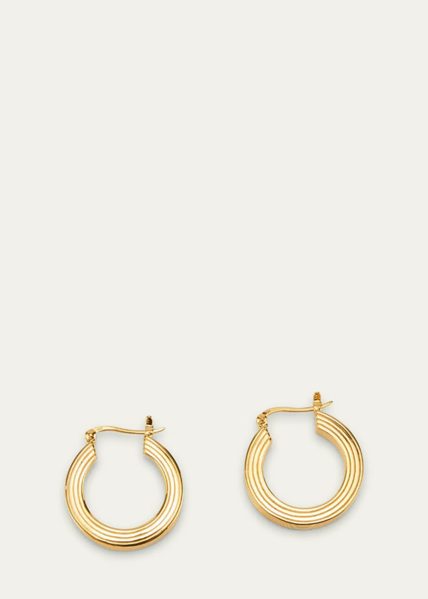 Gwen BelotiLina Boxy Round Hoop Earrings