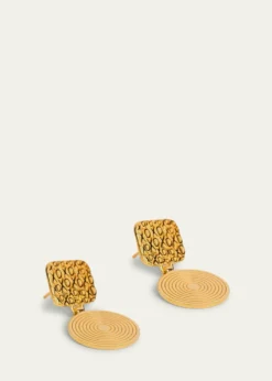Gwen BelotiXO Drop Disk Earrings