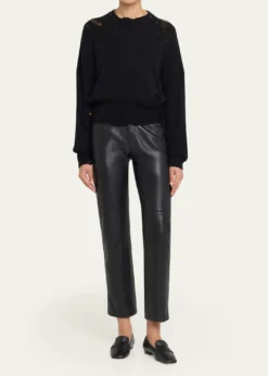 HAIKUREMarcy Distressed Wool Crewneck Sweater