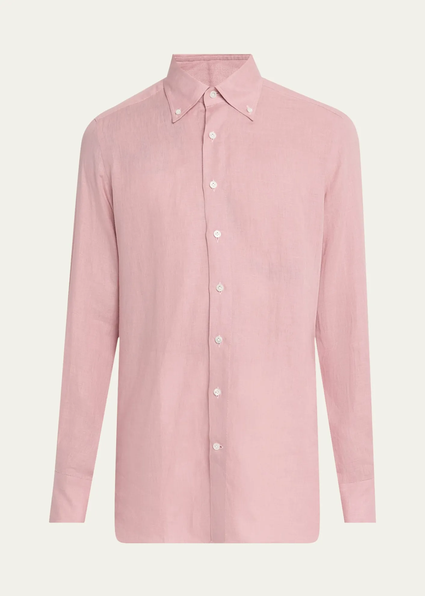 100HandsMen's Limited Edition Rosewood Linen Sport Shirt