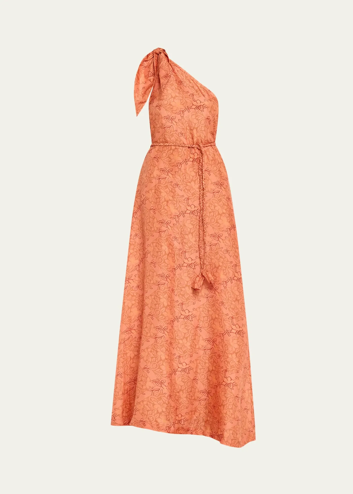 Hannah ArtwearHelena Floral Silk Asymmetric Gown